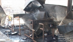 گزارش تصویری “آتش سوزی کانکس محل تحصیل در روستای “خرمن یری ” ماکو