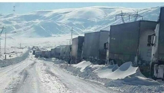 صف ۵۰ کیلومتری کامیون‌ها در مرز ایران ترکیه