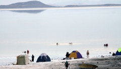 شروع دوباره قایقرانی در دریاچه ارومیه پس از چهار سال