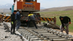 ریل‌گذاری راه‌آهن ارومیه مراغه به پایان رسیده است