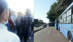 ادامه اعتراض صنفی رانندگان اتوبوس شهری ارومیه