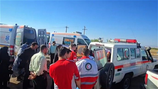 انحراف از جاده اتوبوس در محور تسوج _ سلماس ۲۹ مصدوم داشت