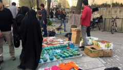 دستفروشان به دنبال یک لقمه نان حلال