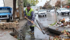 آبگرفتگی  قصه تکراری خیابان های ارومیه  در روزهای بارانی
