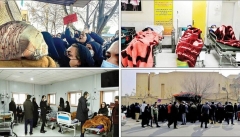 مسمومیت ۱۸ دانش آموز در آتش سوزی مدرسه شاهد ارومیه